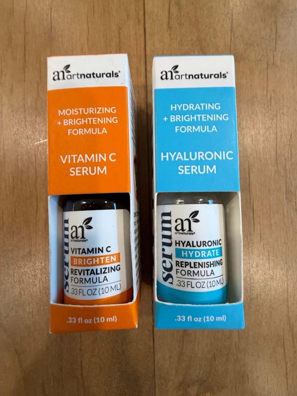 Artnaturals Vitamin C And Hyaluronic Acid Serum 10ml Set NEW